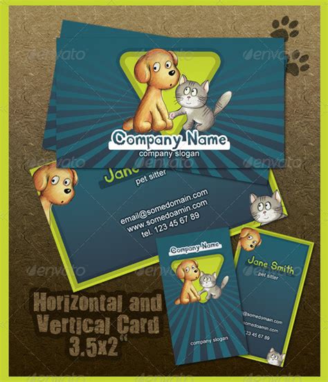 pet smart business cards|pet business card template free.